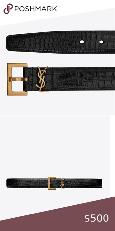 ysl belt beige|ysl crocodile belt.